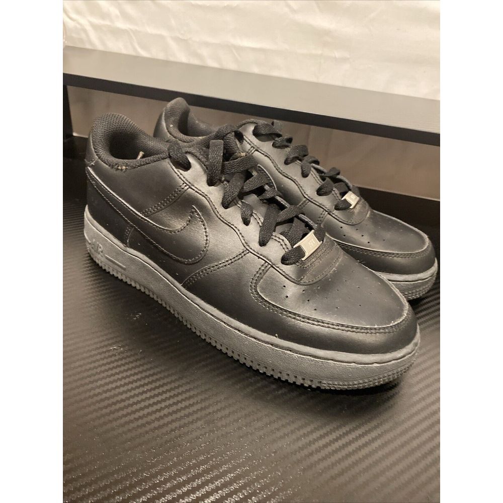 Nike Air Force 1‎ Low 314192-009 Black Lace Up Size 7Y